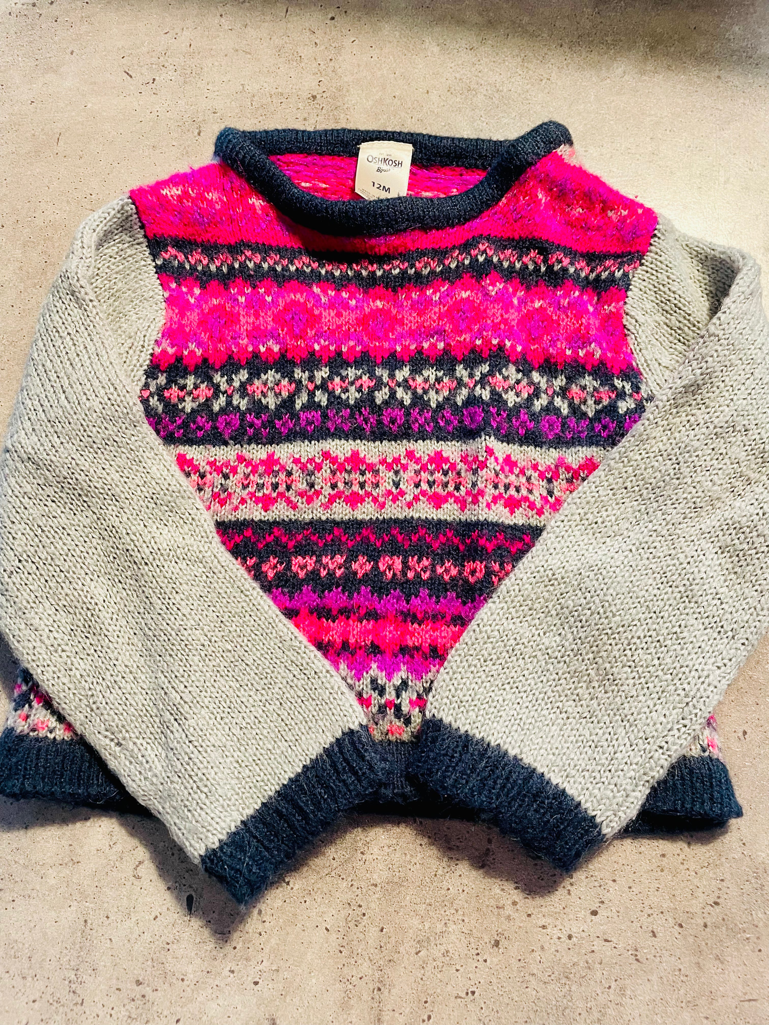 chandail laine oshkosh 12 mois